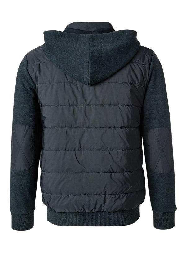 RAGMAN, Sweatjacke, Strick-Mikrofaser, dunkelblau