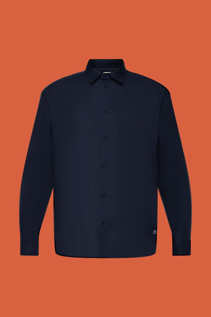 Unifarbenes Longsleeve, 100 % Baumwolle