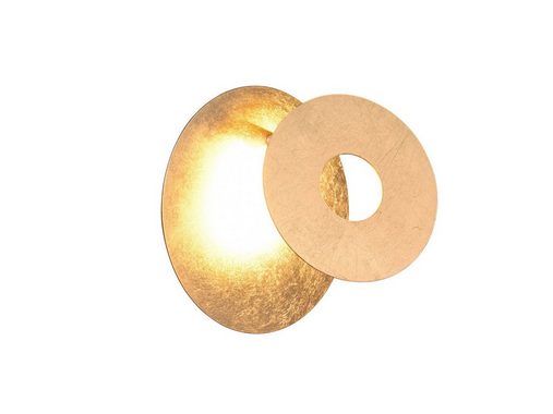 meineWunschleuchte LED Wandleuchte, LED fest integriert, warmweiß, 2er SET ausgefallen-e indirekte Designer Wand-beleuchtung innen Ø 18cm