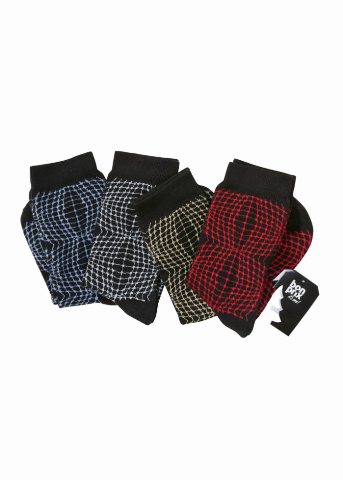 Socken (4er Pack) mit Geschenkkarte mit Bio-Baumwolle
