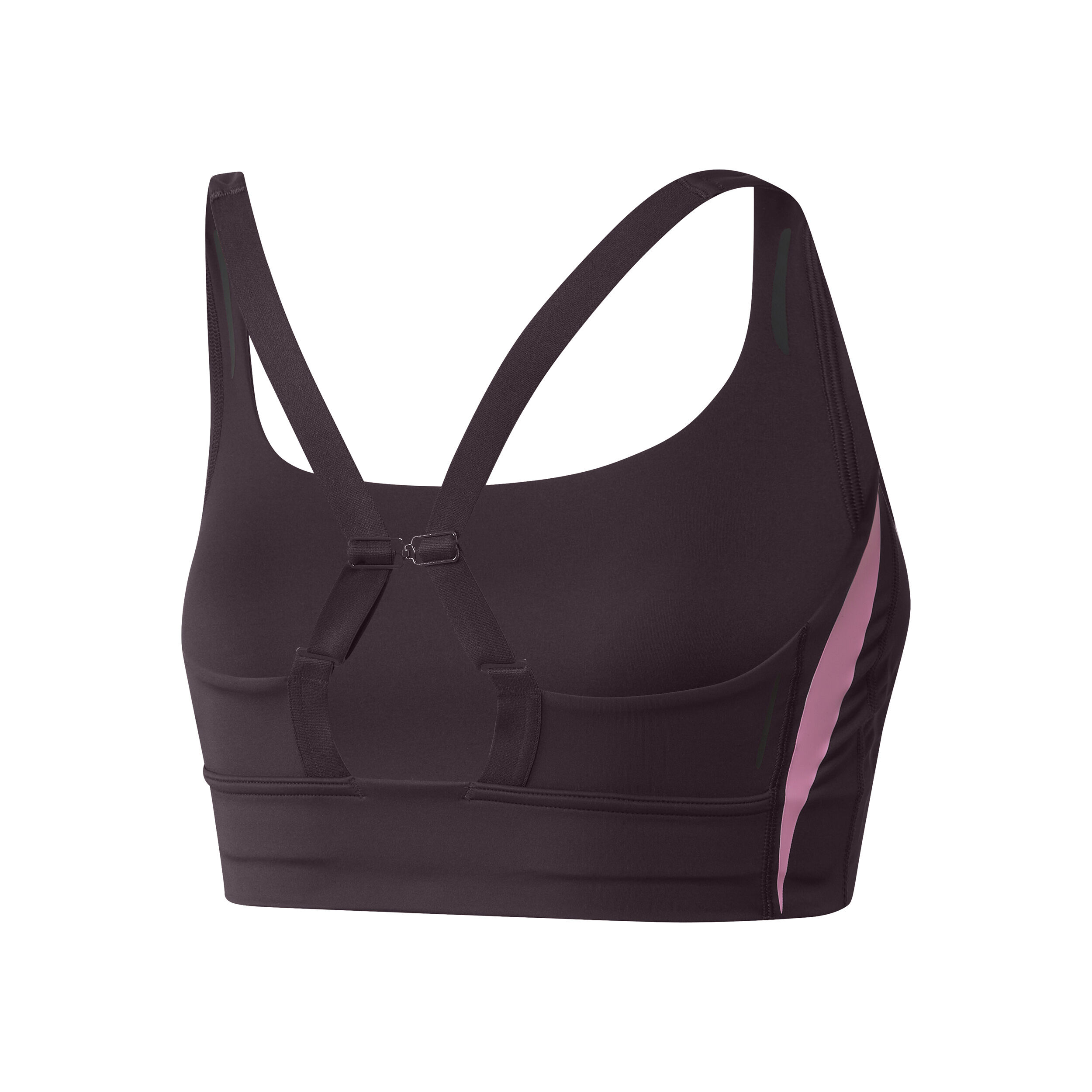 PWI L Medium-Support High Intensity Sport-BH Damen - Schwarz, Pink