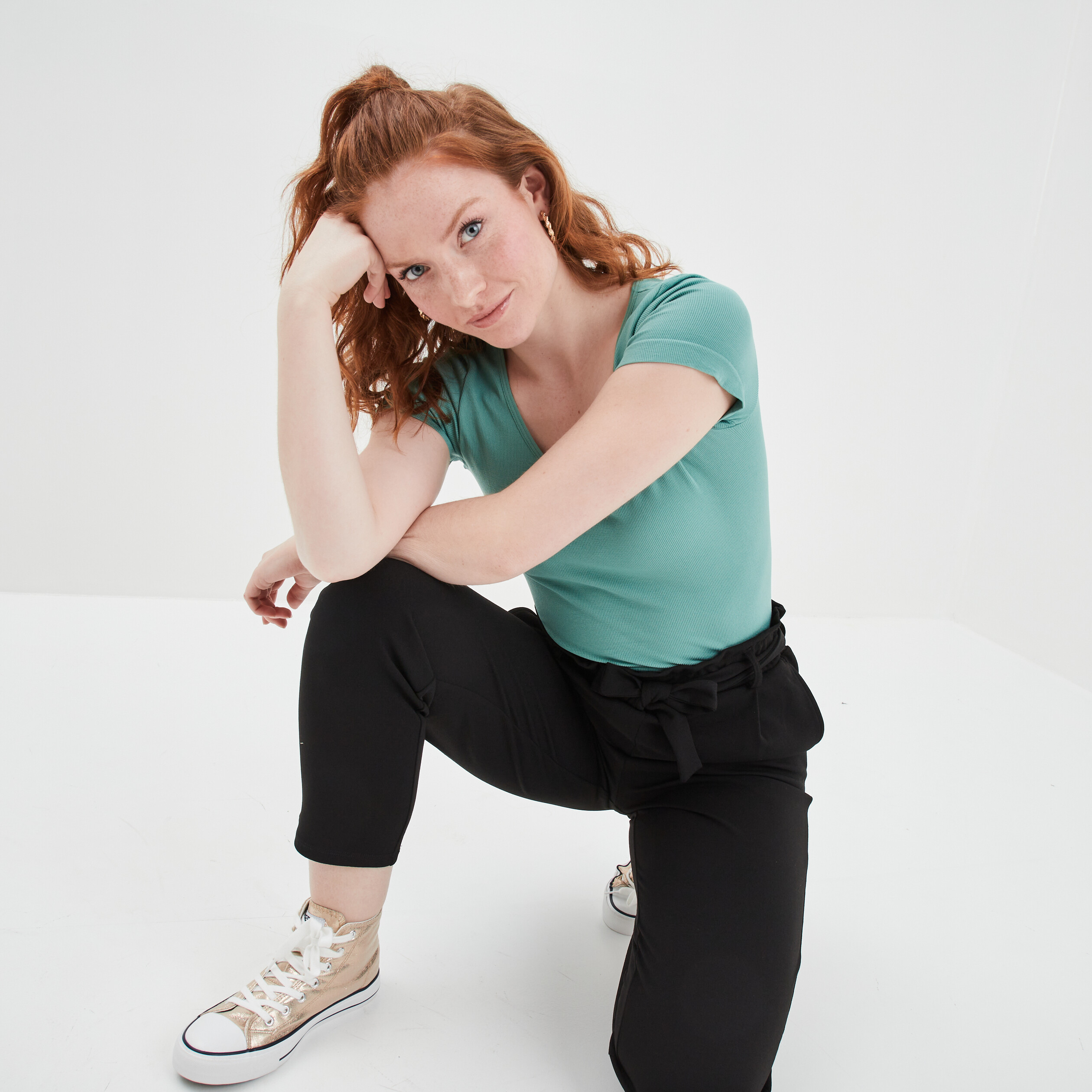 T-shirt manches courtes vert femme | La Halle