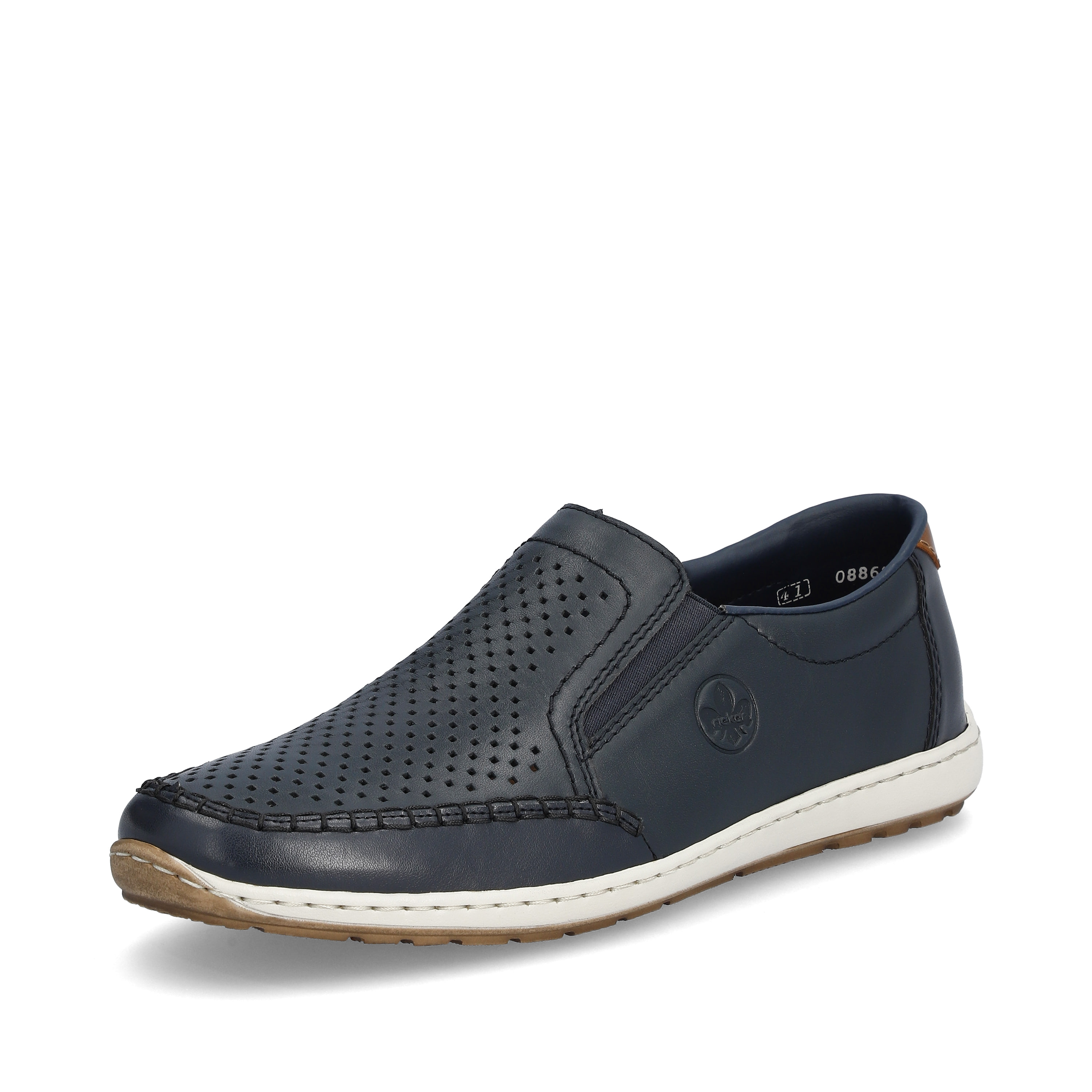 Rieker Herren Slipper stahlblau