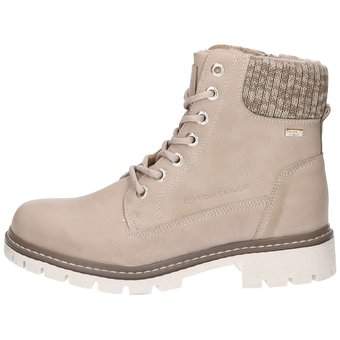 Tom Tailor Schnür Boots in beige