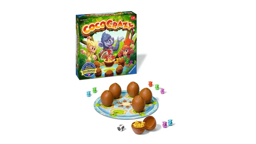Ravensburger Spiel - Coco Crazy, Brettspiel für Kinder ab 5 Jahren, Familienspiel für Kinder und Erwachsene