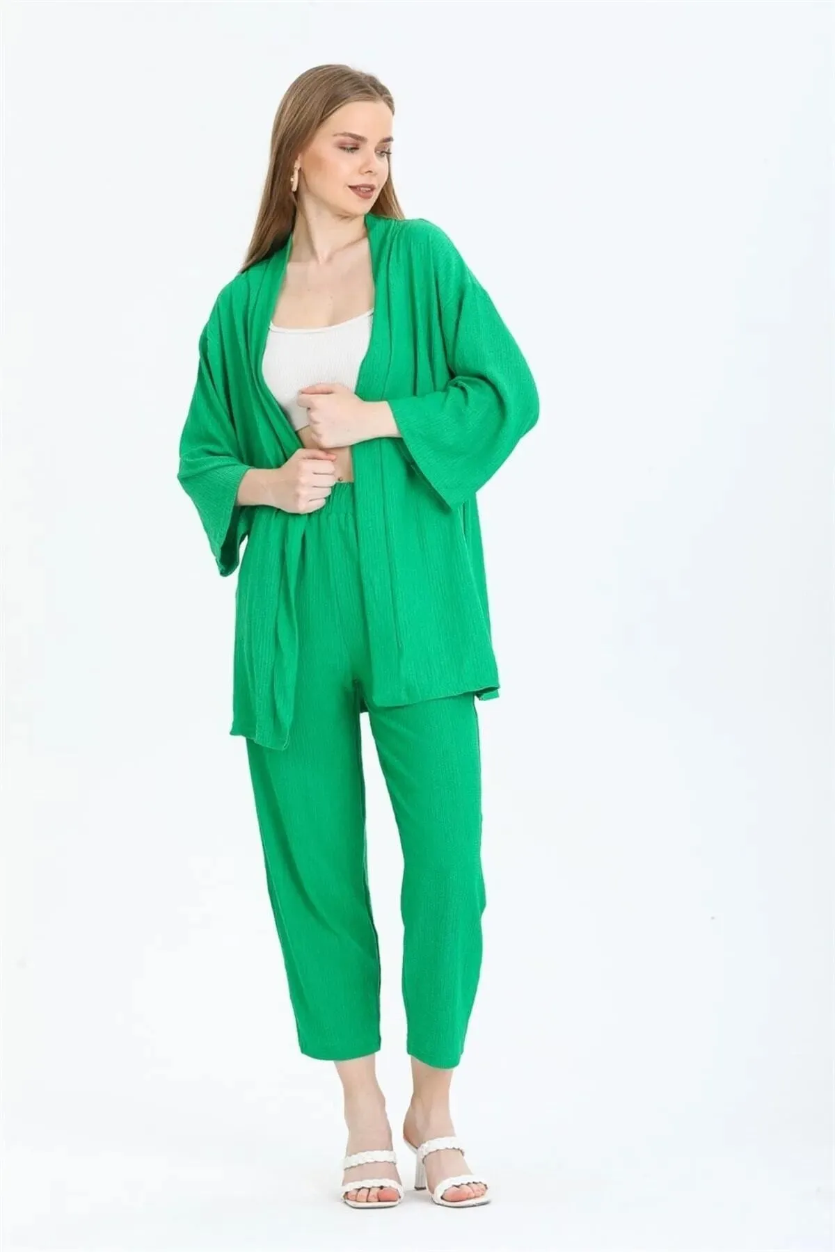 ZF BUTİK  Zweiteiler - Grün - Regular Fit