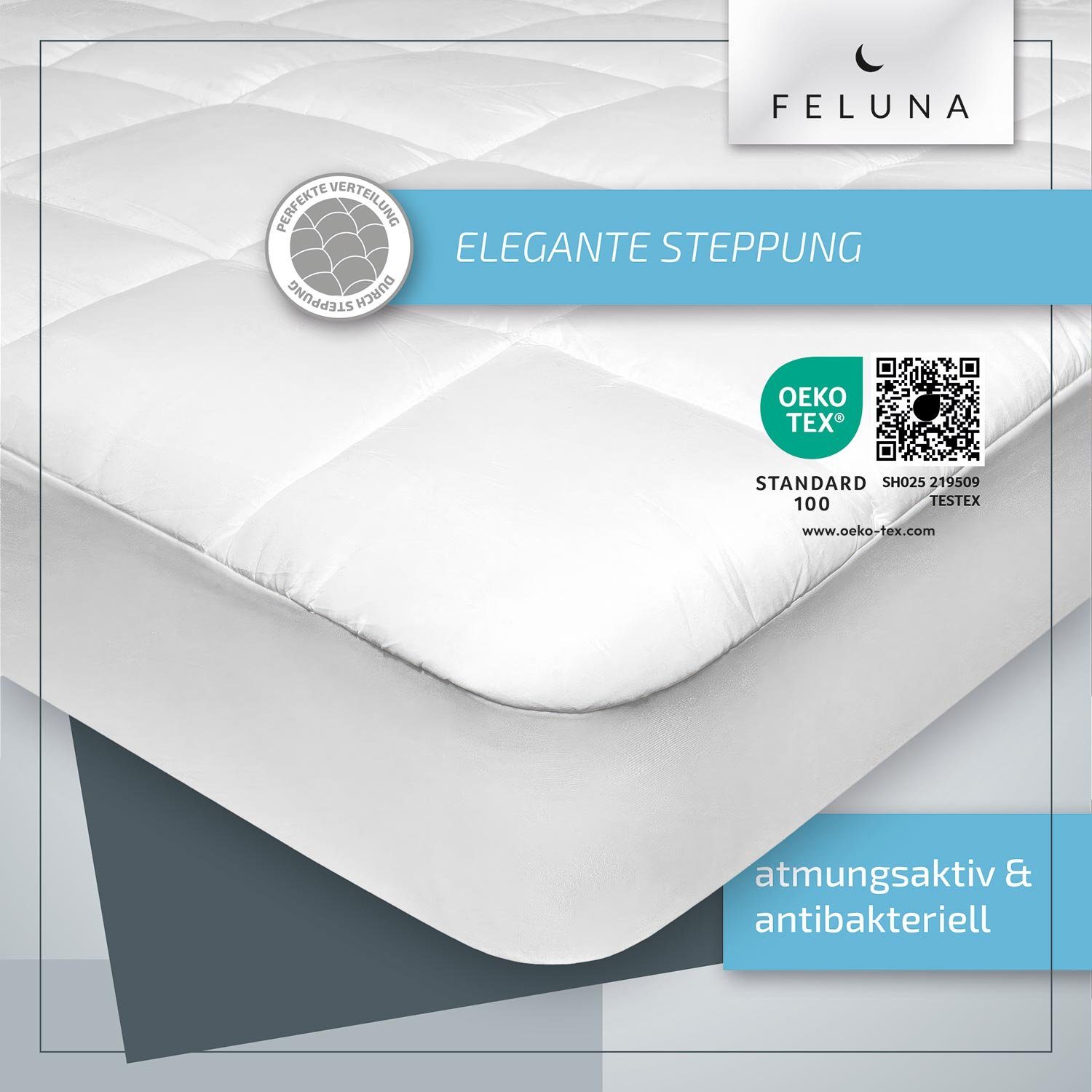 Bettdecke + Topper, Mikrofaser Matratzen-Unterlage, Feluna, Soft-Touch