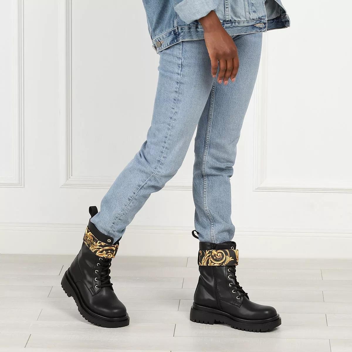 VERSACE Stiefeletten schwarz Schnürstiefel