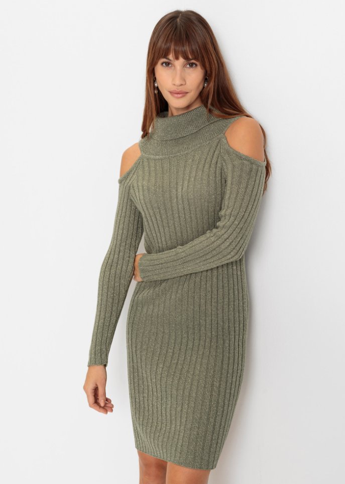 Strickkleid mit Glitzereffekt