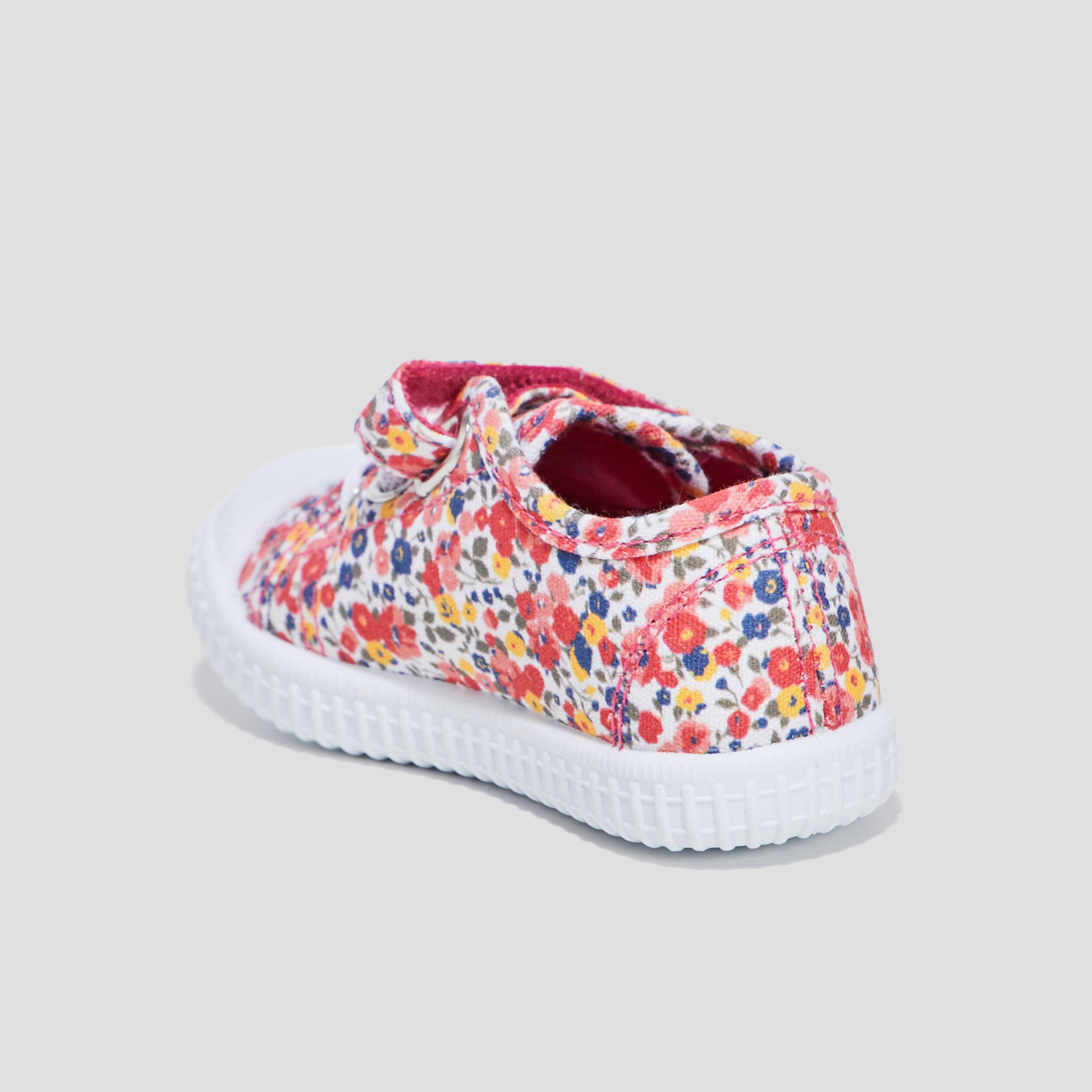 Tennis en toile à scratchs multicolore bébé fille | La Halle