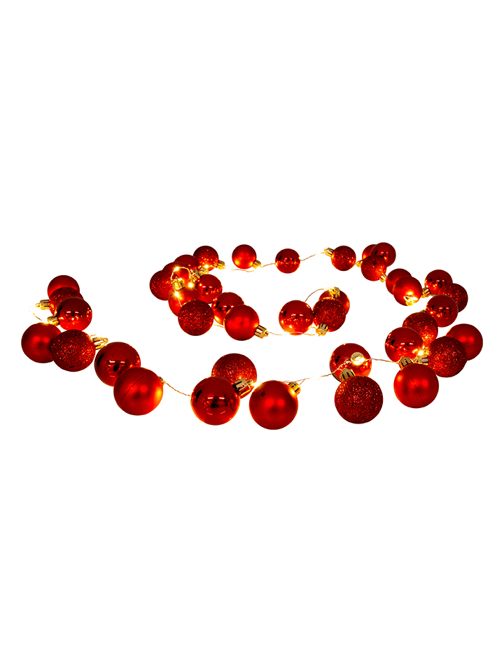 näve LED-Outdoor-Lichterkette in Rot - (L)250 cm günstig kaufen onesize