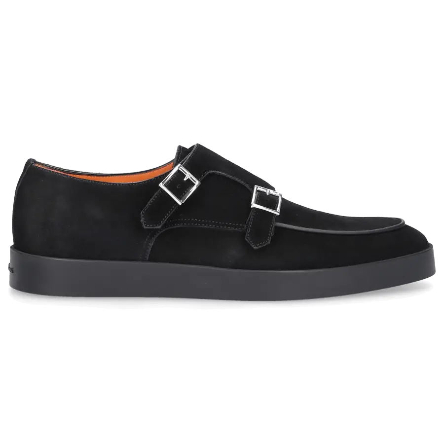 Santoni - Monk Schuhe 16384 Kalbsleder - schwarz