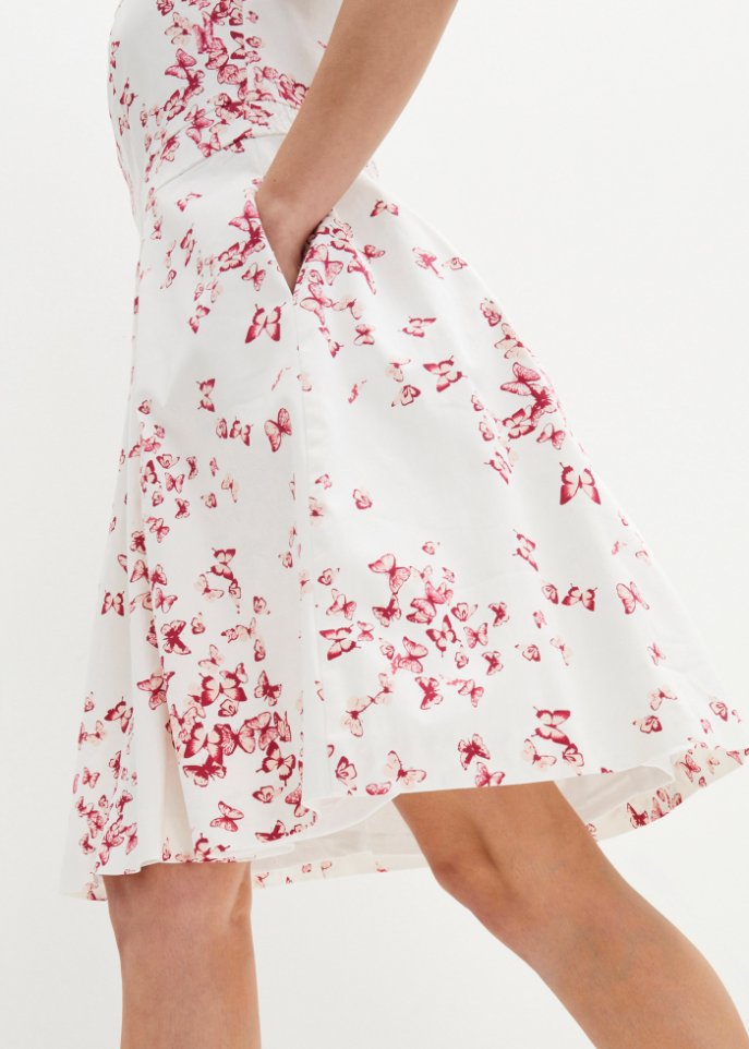 Kleid mit Schmetterlingsdruck