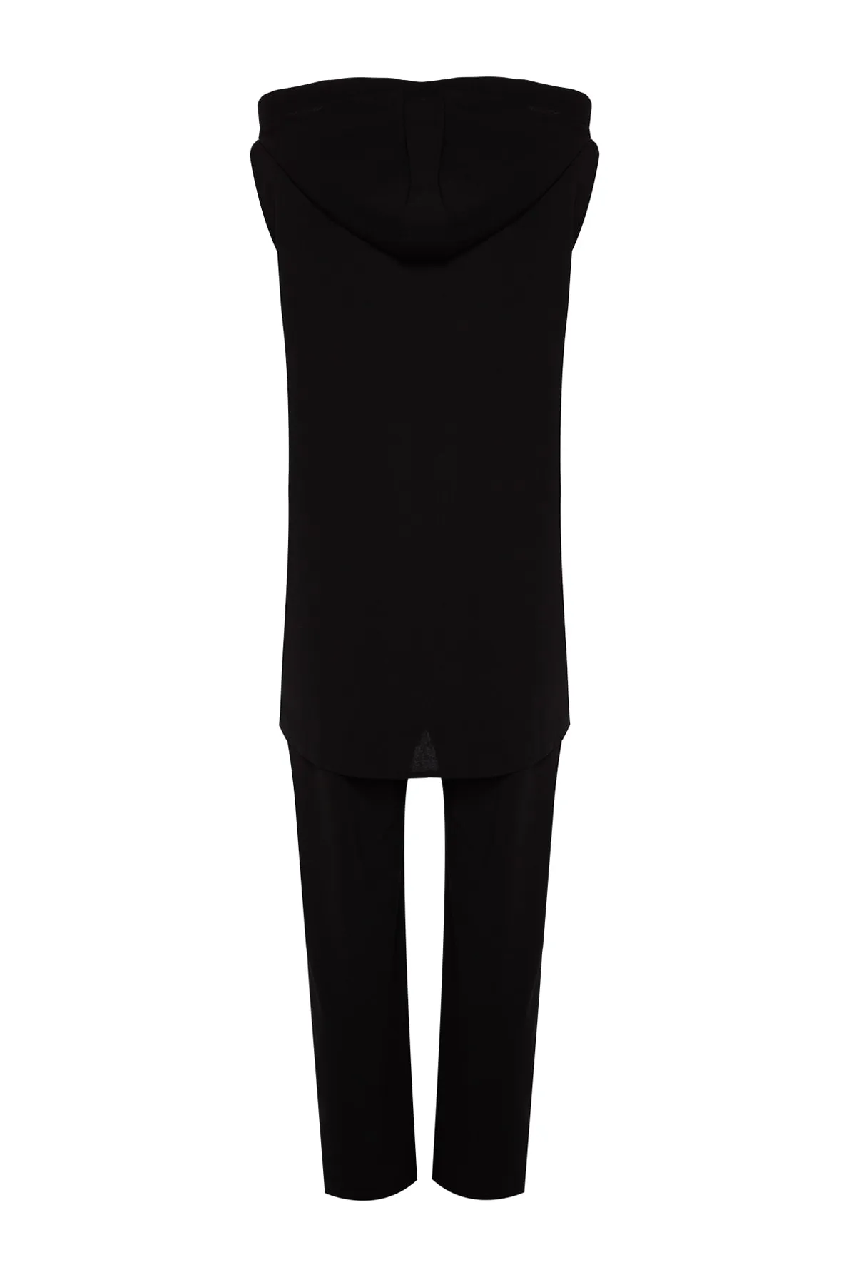 Trendyol Modest  Schwarzes Set aus Weste und Hose aus Scuba-Crêpe mit Taschendetails TCTAW24US00075
