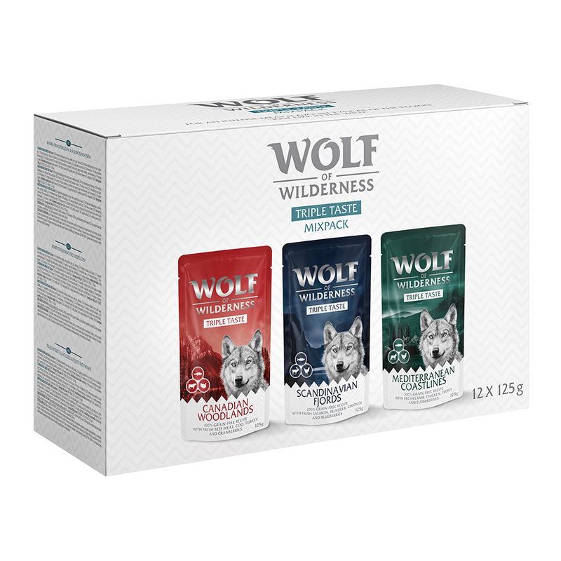Wolf of Wilderness 'Triple Taste' 12 x 125 g