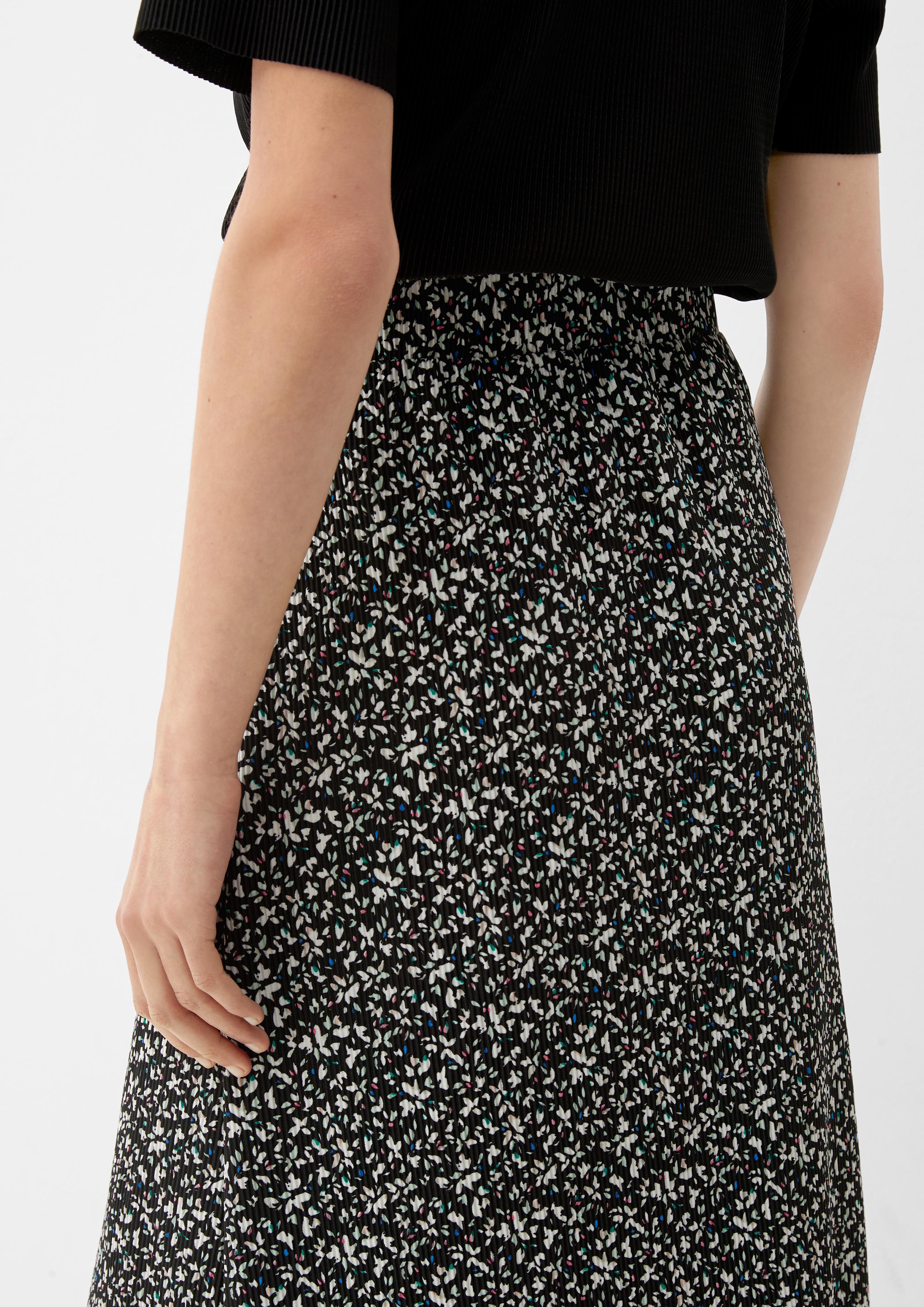 Midi-Rock mit Allover-Print  2132661-99A1