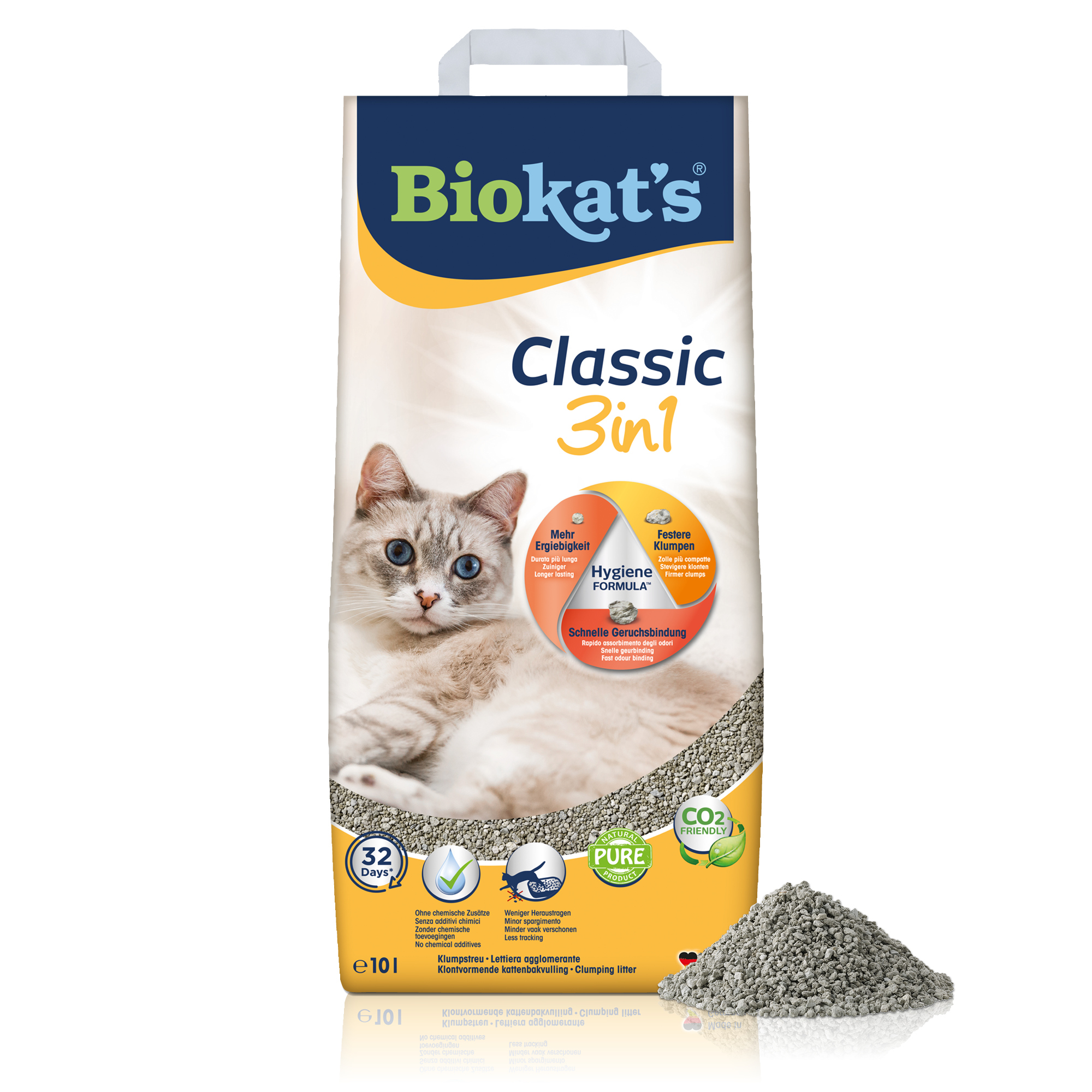 Biokat's Katzenstreu Biokat's classic 3in1 10 l