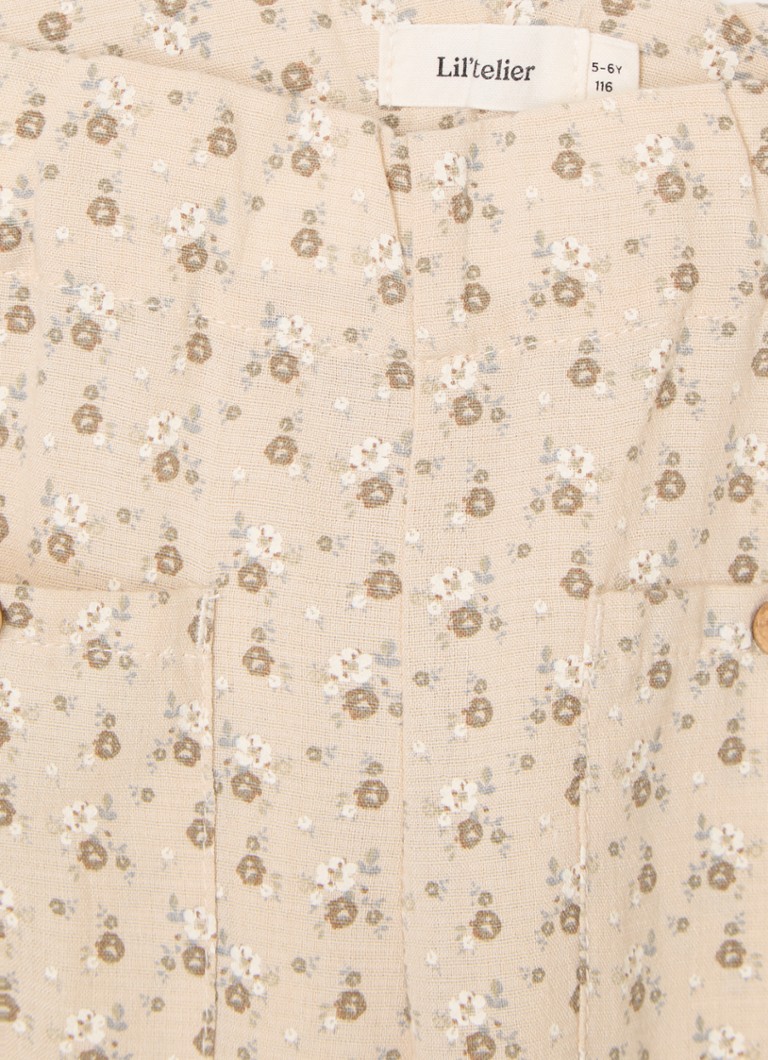 Pantaloni drepți cu imprimeu floral Lil' Atelier