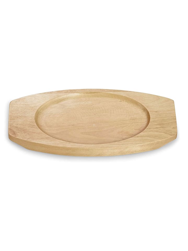 Echtwerk 2 tlg. Set Gusseisen Auflaufform mit Servierbrett in Schwarz günstig kaufen onesize