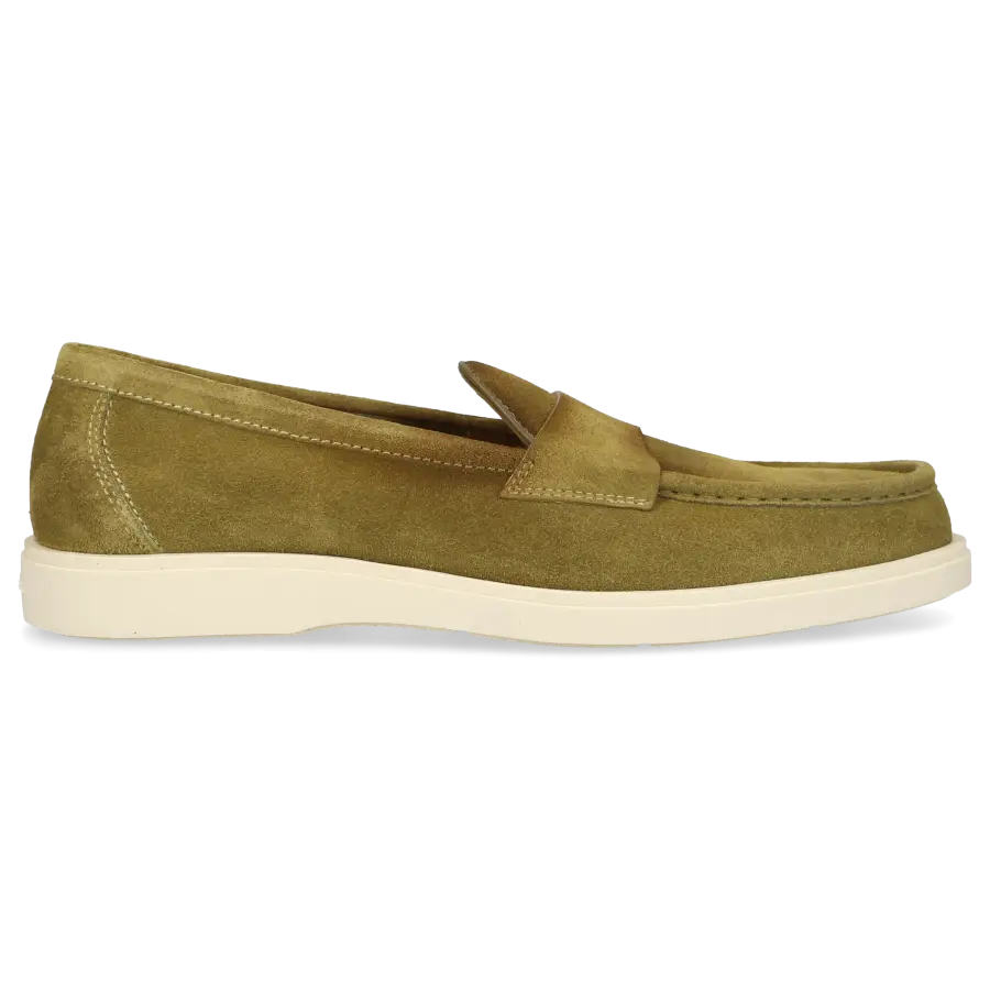 Santoni - Loafer 18657 Veloursleder - grün