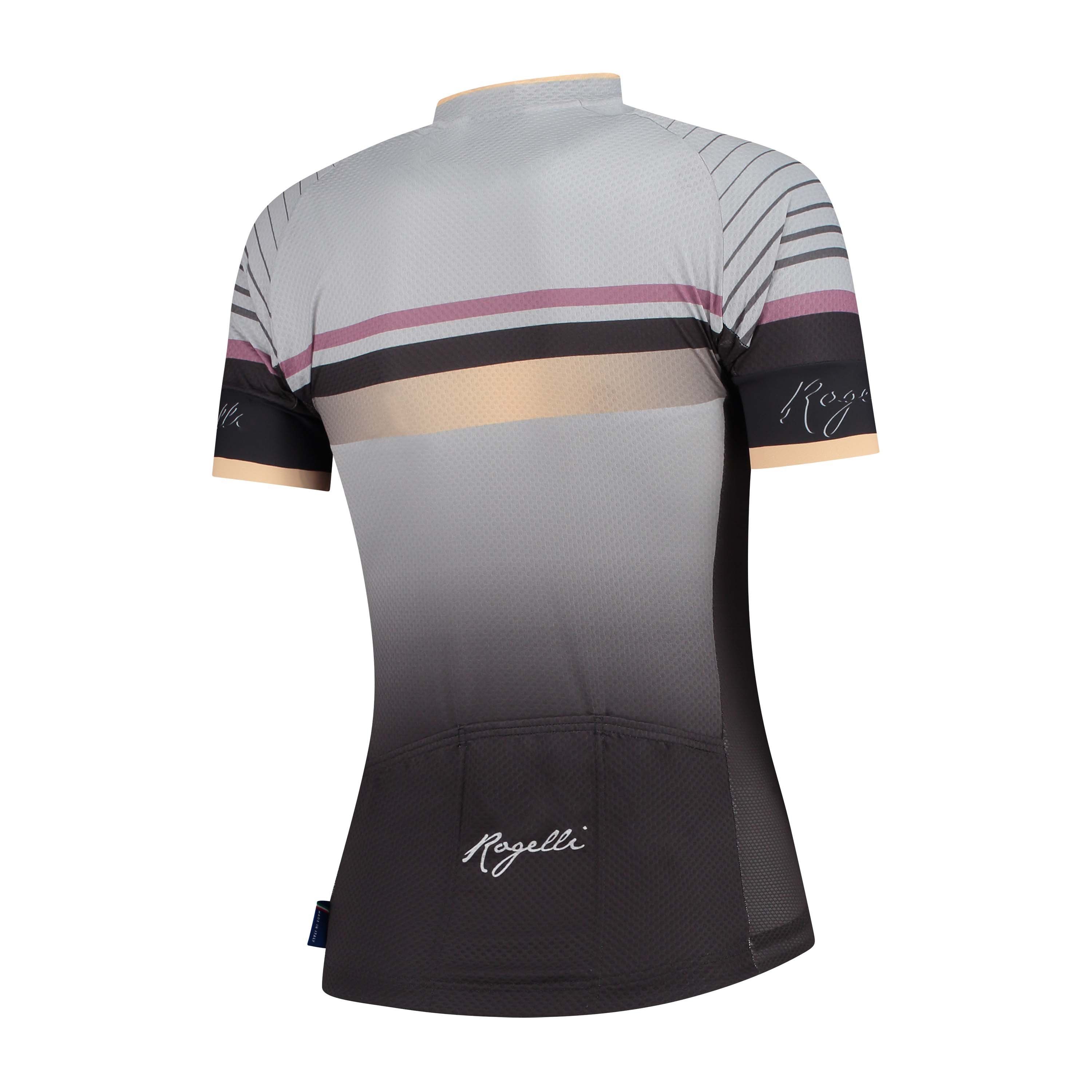Rogelli Impress Grau/Gold Damen Radtrikot Kurzarm