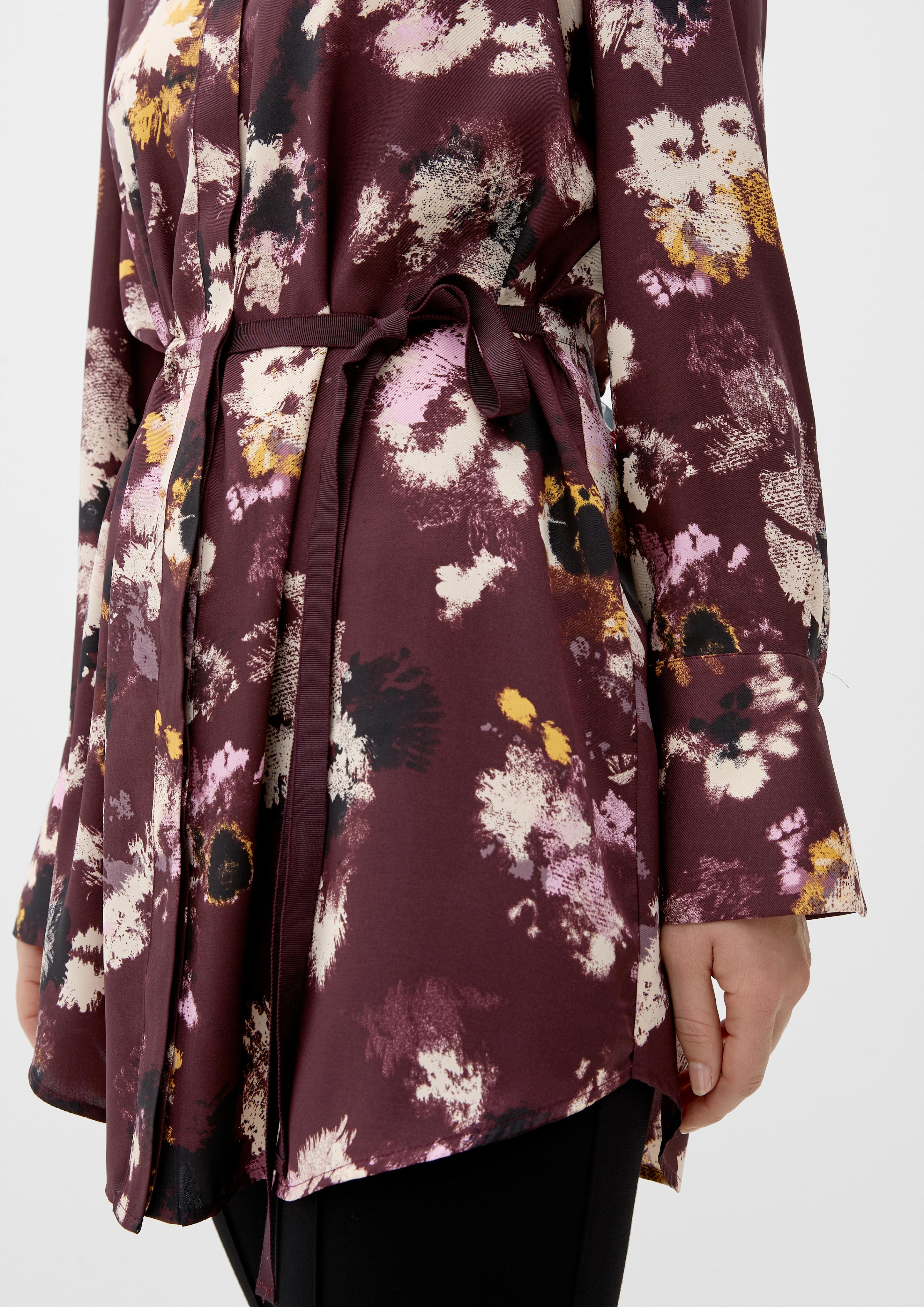 Lange Bluse im Alloverprint  2122156-49A0