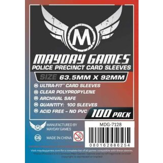 Custom Police Precinct Game Sleeves [100] (63,5x92mm)