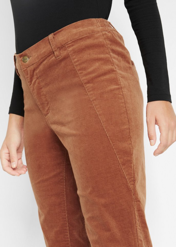 Stretch-Cordhose mit Bequembund