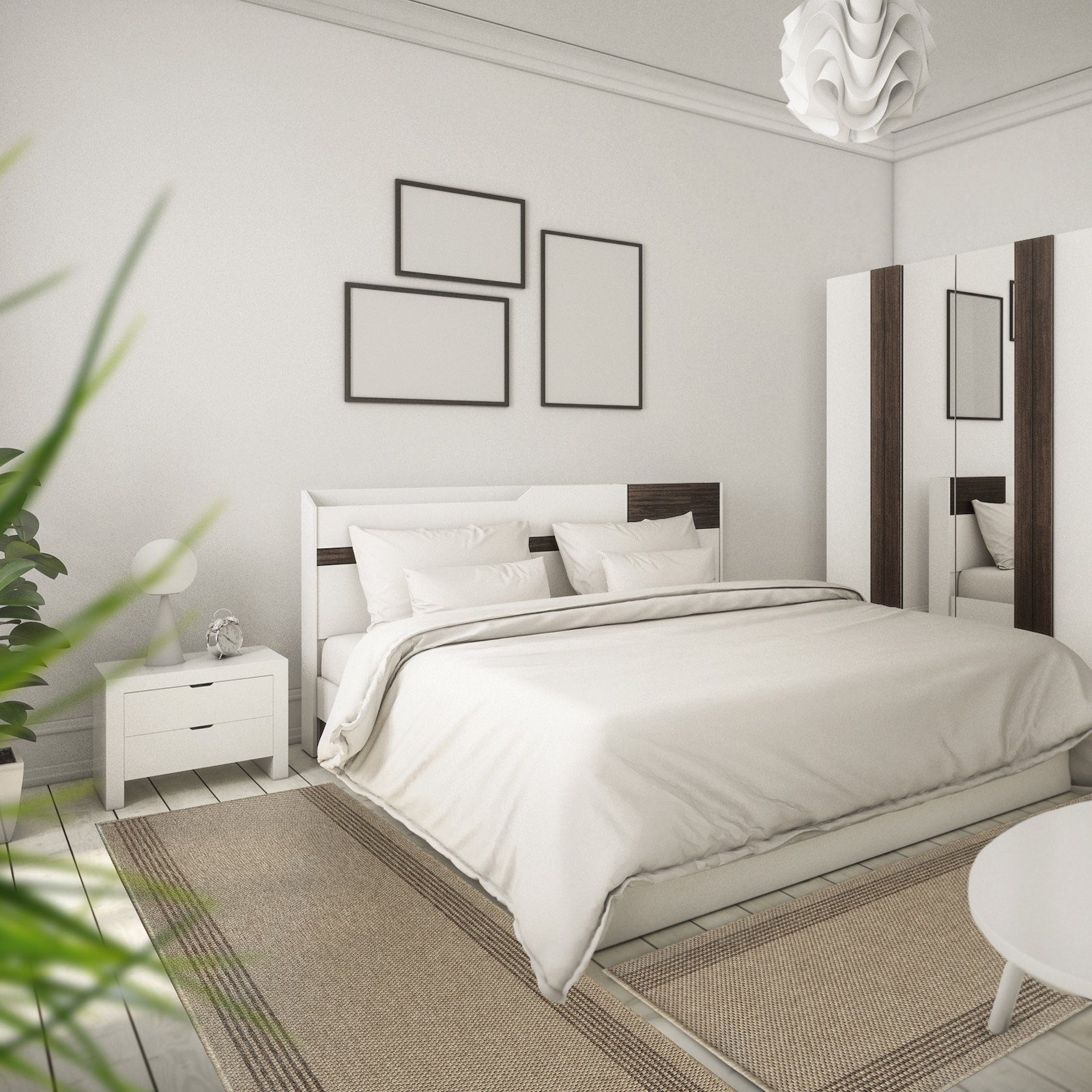 Bettumrandung Natura Beige, ideal im Schlafzimmer, Teppichläufer Floordirekt, (3-tlg), in Sisal-Optik, für Fußbodenheizung geeignet