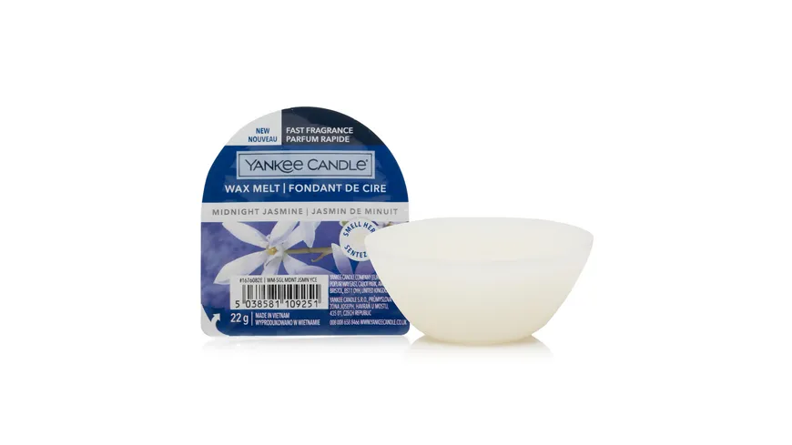 Yankee Candle Wax Melt Midnight Jasmine weiß