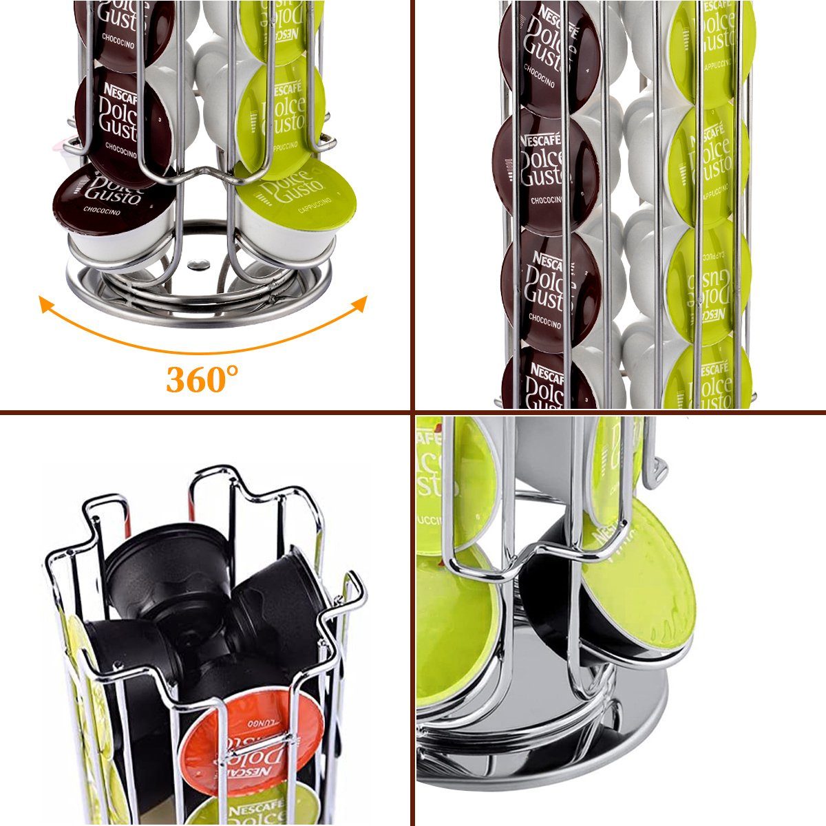 7Magic Kapselhalter kapselspender für Dolce Gusto & Nespresso, 13