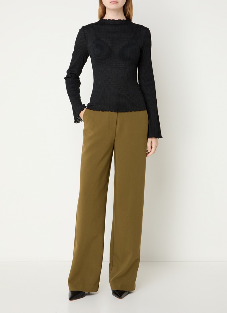 Modström Lacey semi-transparent top with texture