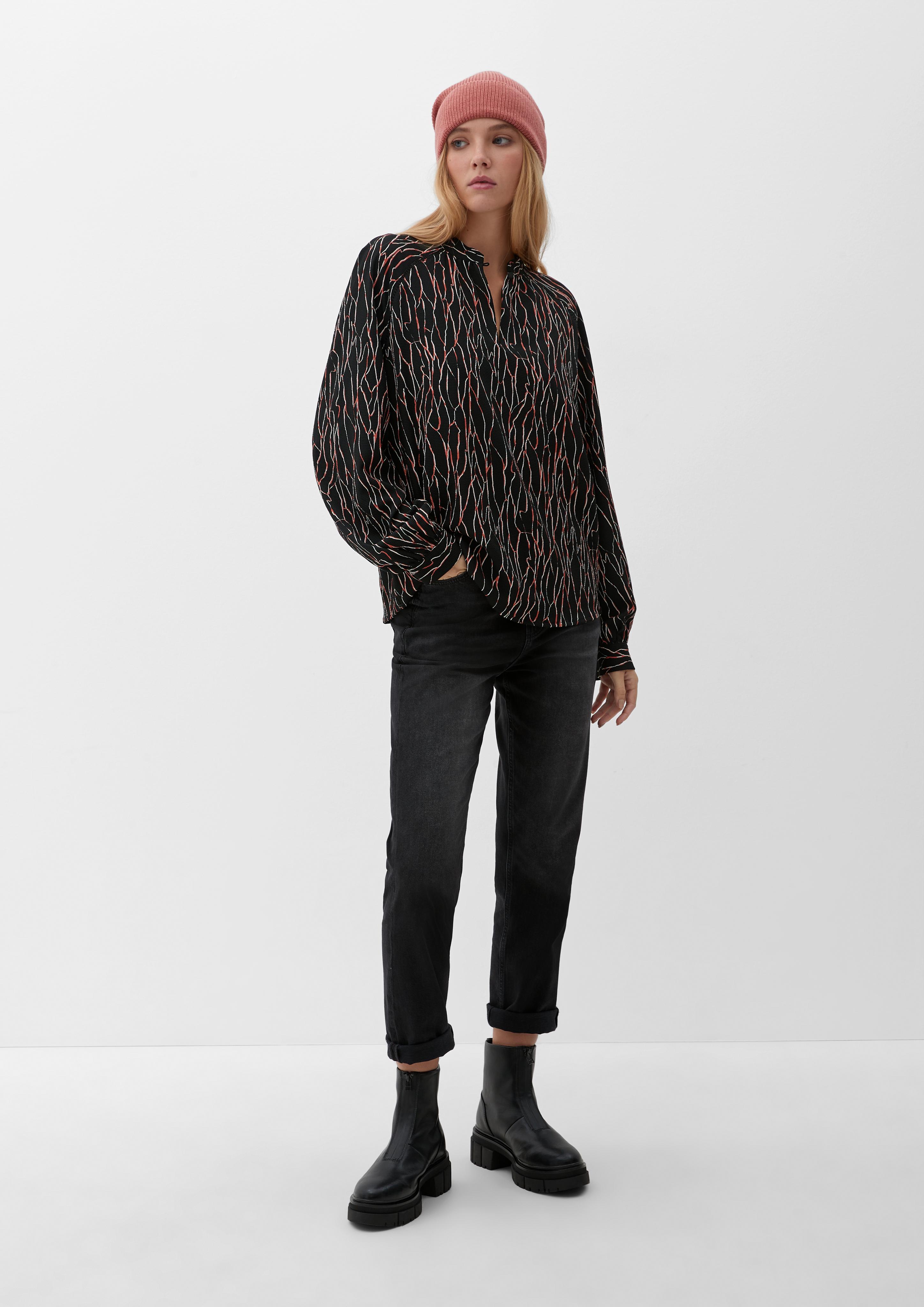 Bluse mit abstraktem Muster  2124175-99A0