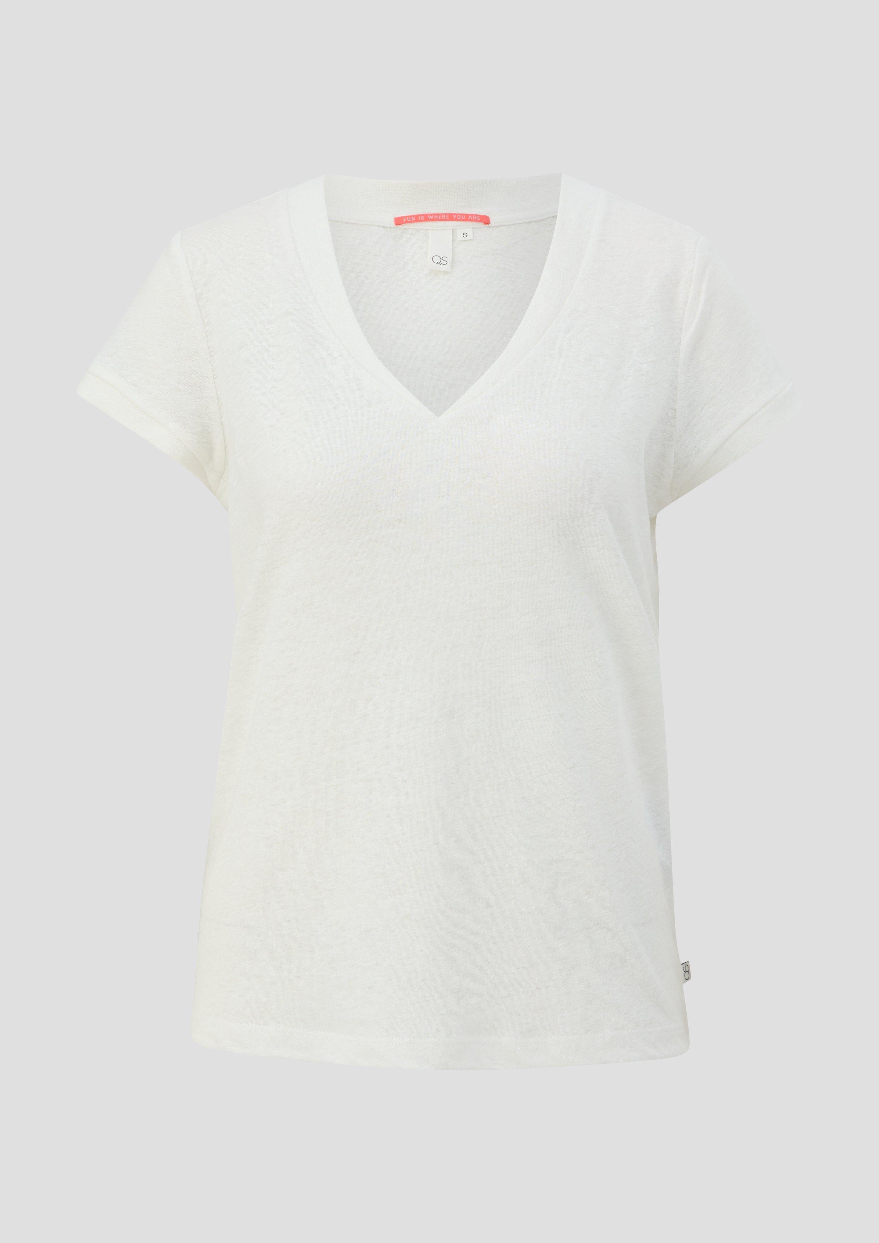 T-Shirt mit V-Ausschnitt  2144034-0200
