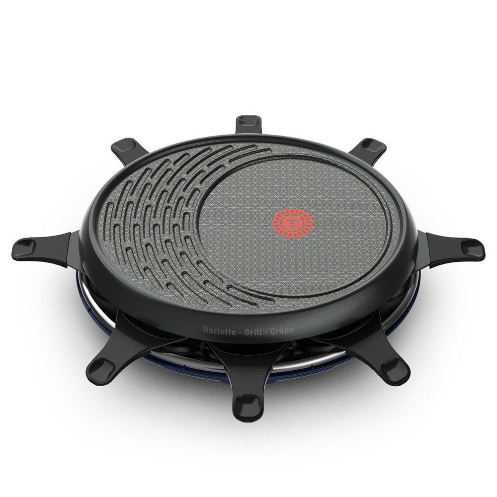 Tefal Raclette RE3104, 1050W 8 Pfännchen Antihaft-Beschichtung spülmaschinengeeignet