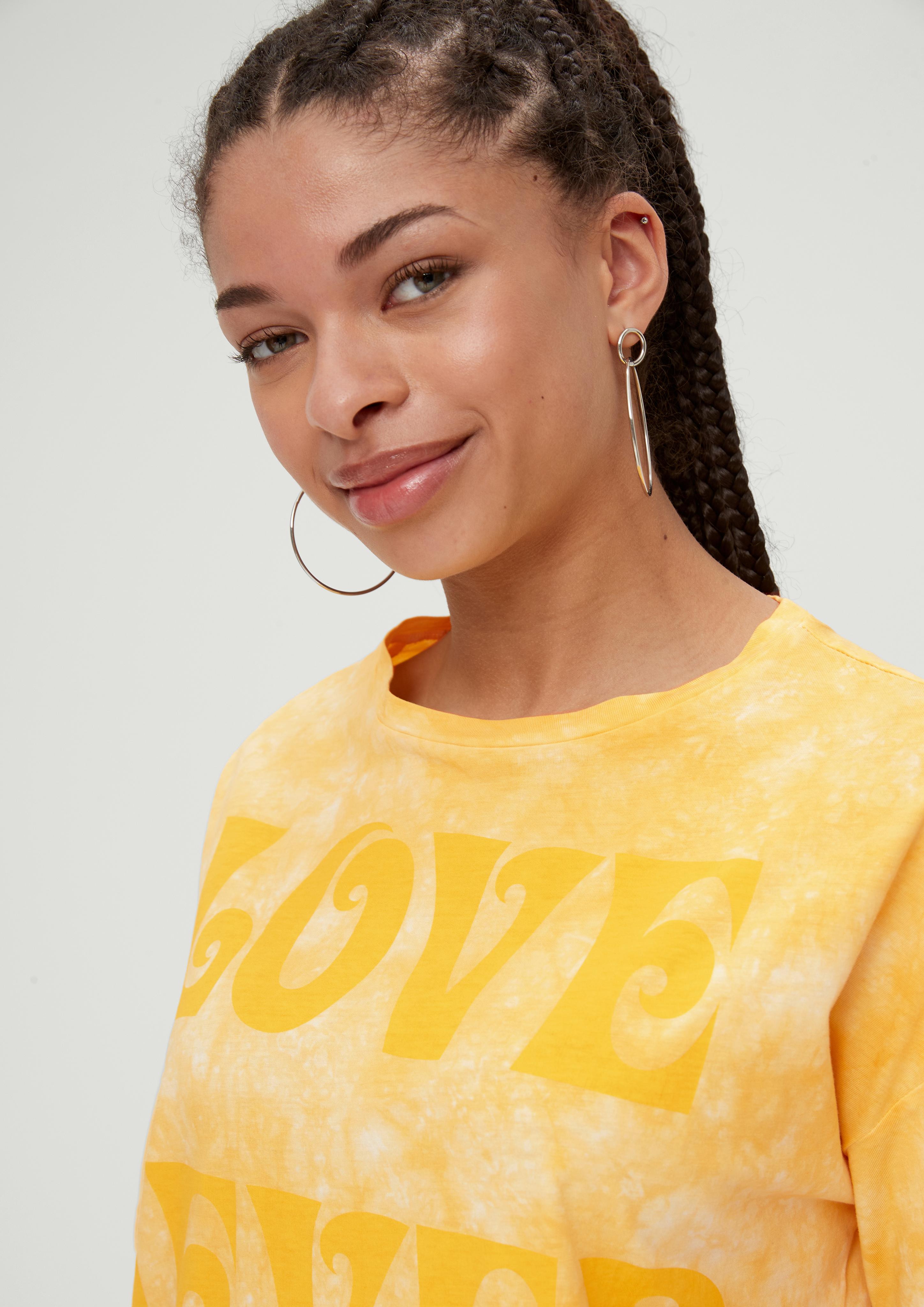 Batikshirt mit Statement-Print  2131287-02D0