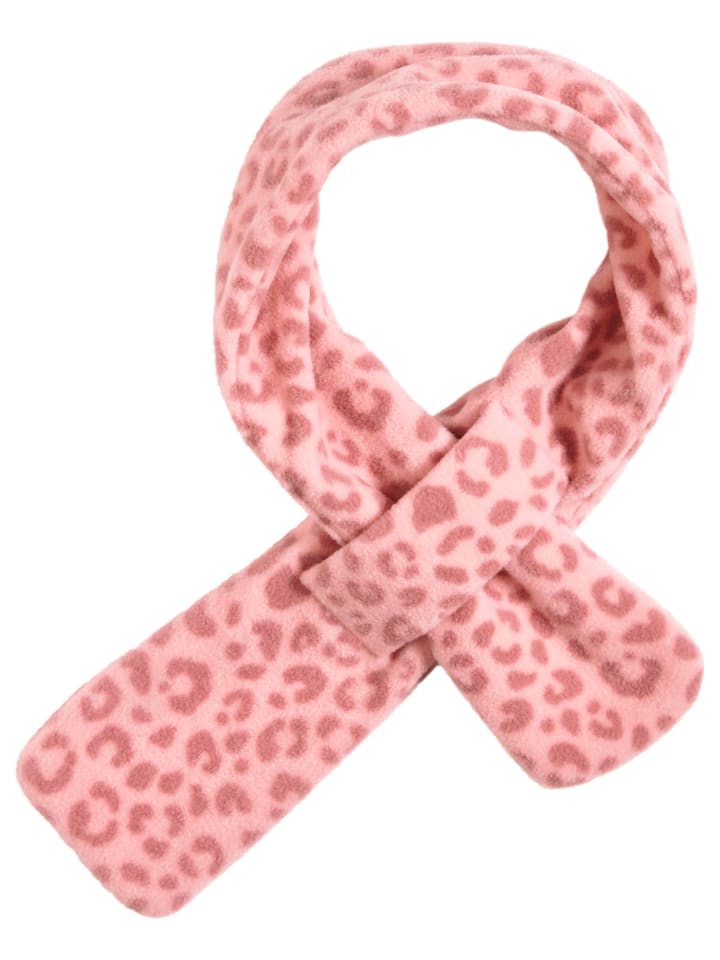 Playshoes Fleece-Steckschal Leo-Print in Rosa günstig kaufen onesize