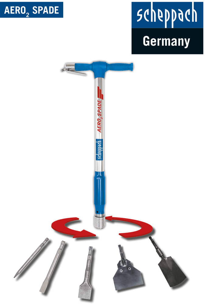 Scheppach Profi Abbruchhammer Aero2Spade 5in1