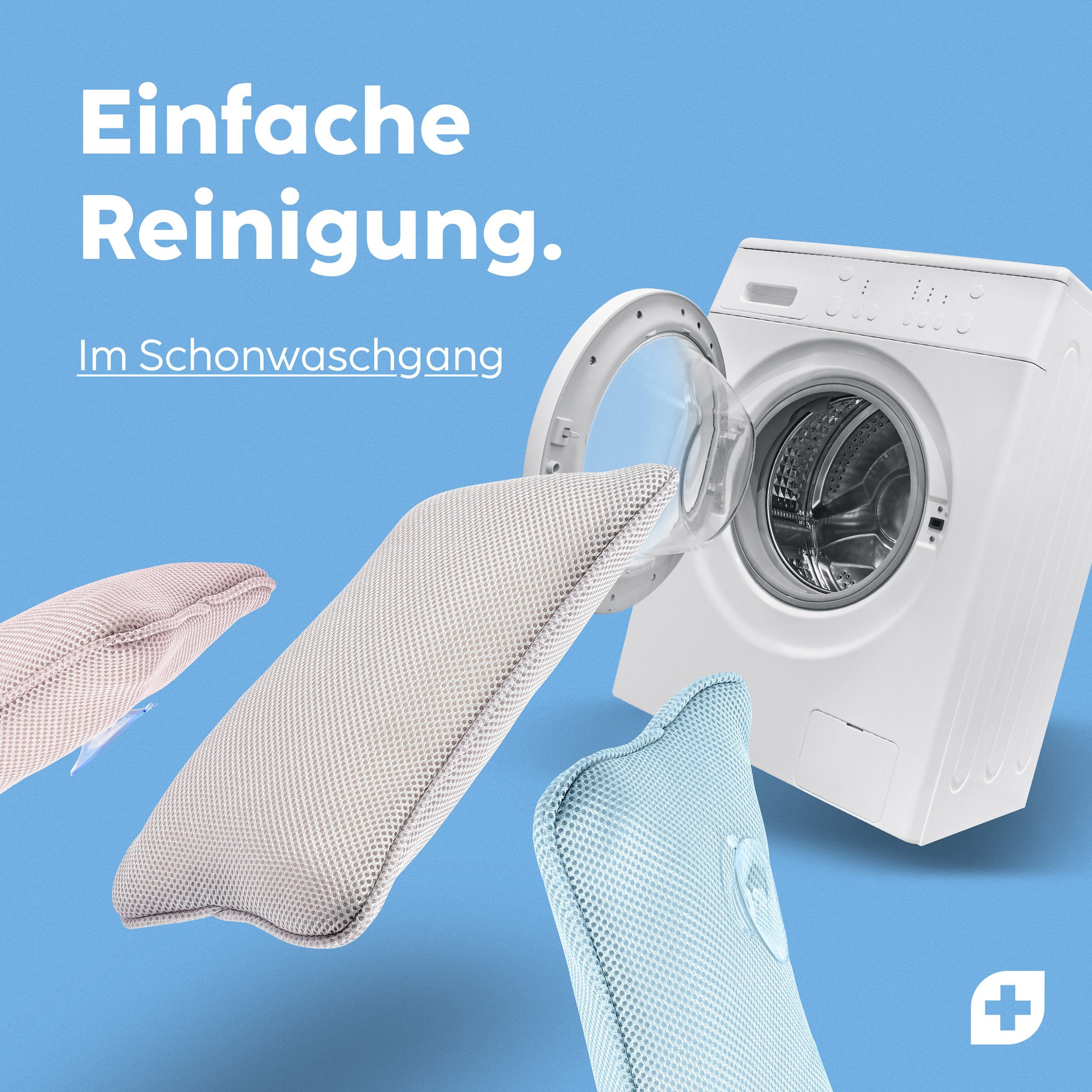 Nackenstützkissen Vesta+ Badewannenkissen S mit Saugnäpfen und Haken, Badekissen, Vesta+, Waschmaschinentauglich, Klimaneutral und nachhaltig, Badewannenkissen
