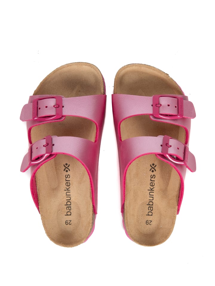 babunkers Pantoletten  in pink günstig kaufen