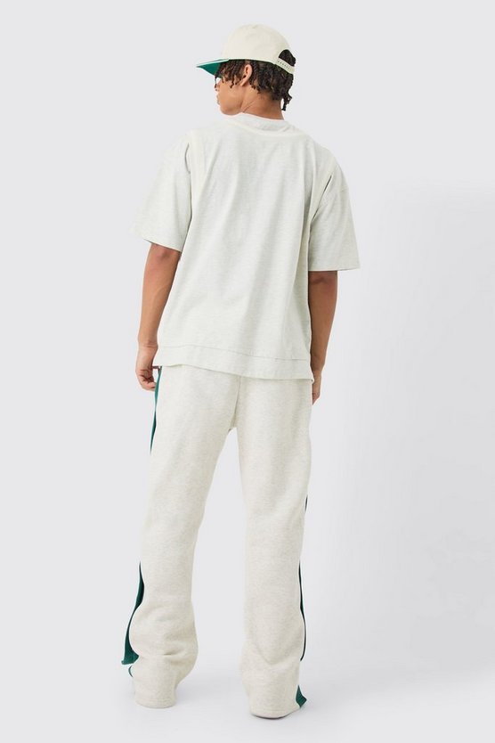 Oversize Trainingsanzug mit geteiltem Saum