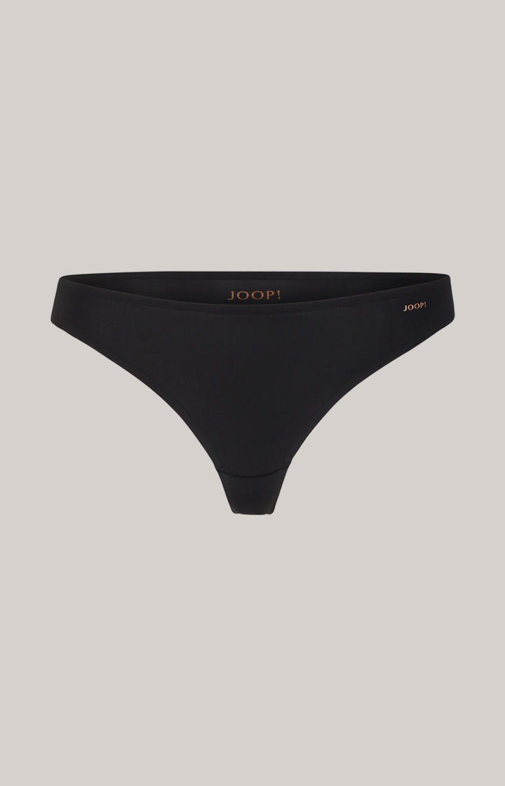 Seamless String in Schwarz
