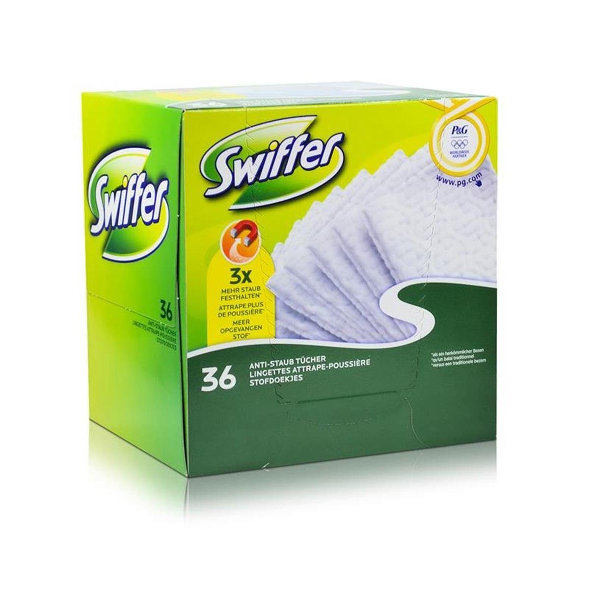 Swiffer Swiffer Starter Set Bodenwischer+8 Tücher Staubmagnet + 36er Trocken T Fussbodenreiniger