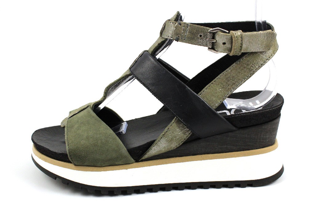 MJUS Plateau Sandalen grün