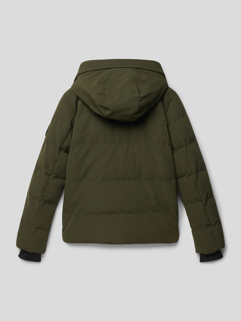 Steppjacke mit Kapuze Modell 'Arranzo' in olivgrün