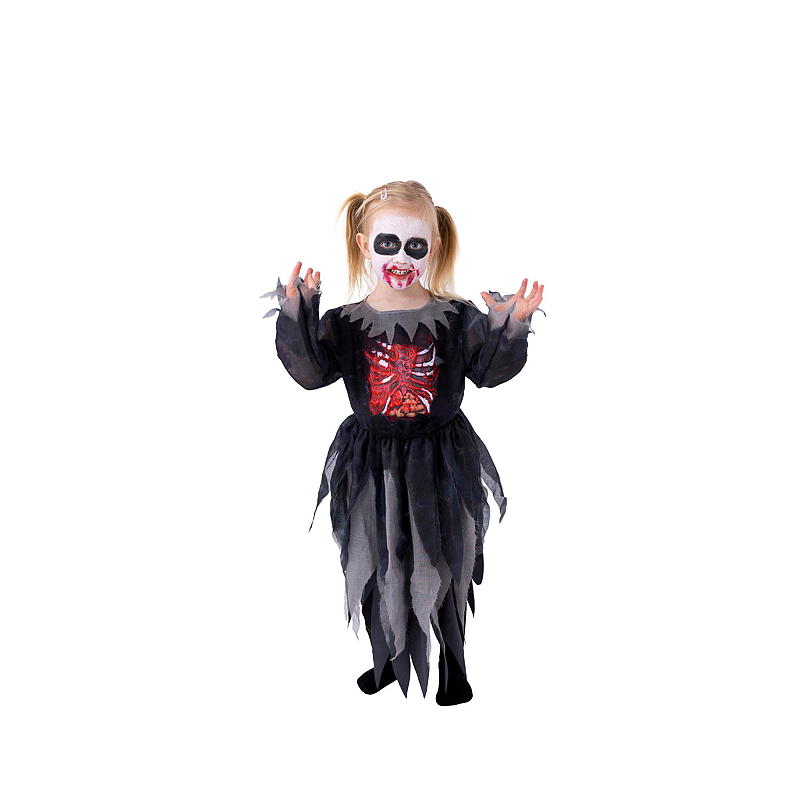 Time 2 Change Halloweendrakt 4-6 år, Zombie kjole