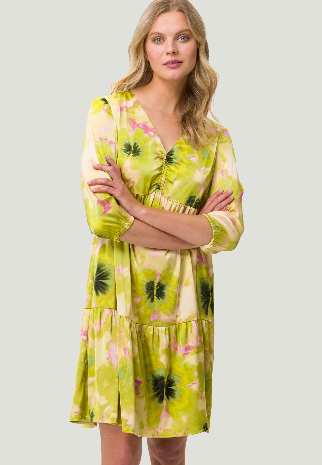 Stufenkleid mit Aufdruck
