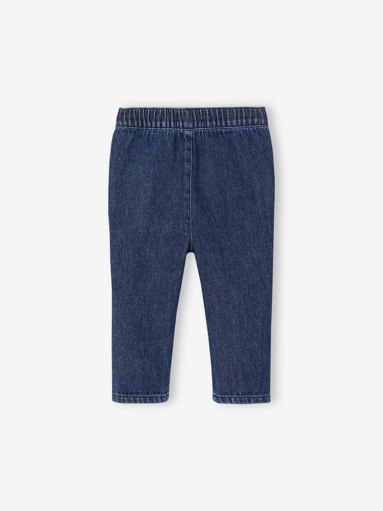 Vertbaudet Baby Jeans aus Light-Denim - dunkelblau
