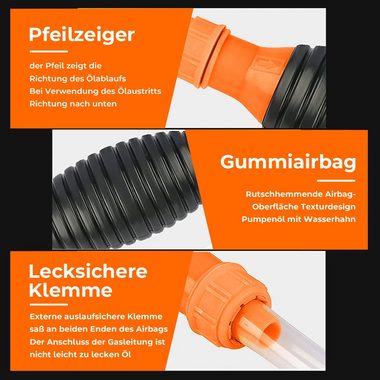 MDHAND Ölabsaugpumpe Benzinpumpe,Absaugpumpe (1-tlg), 2m Schlauch