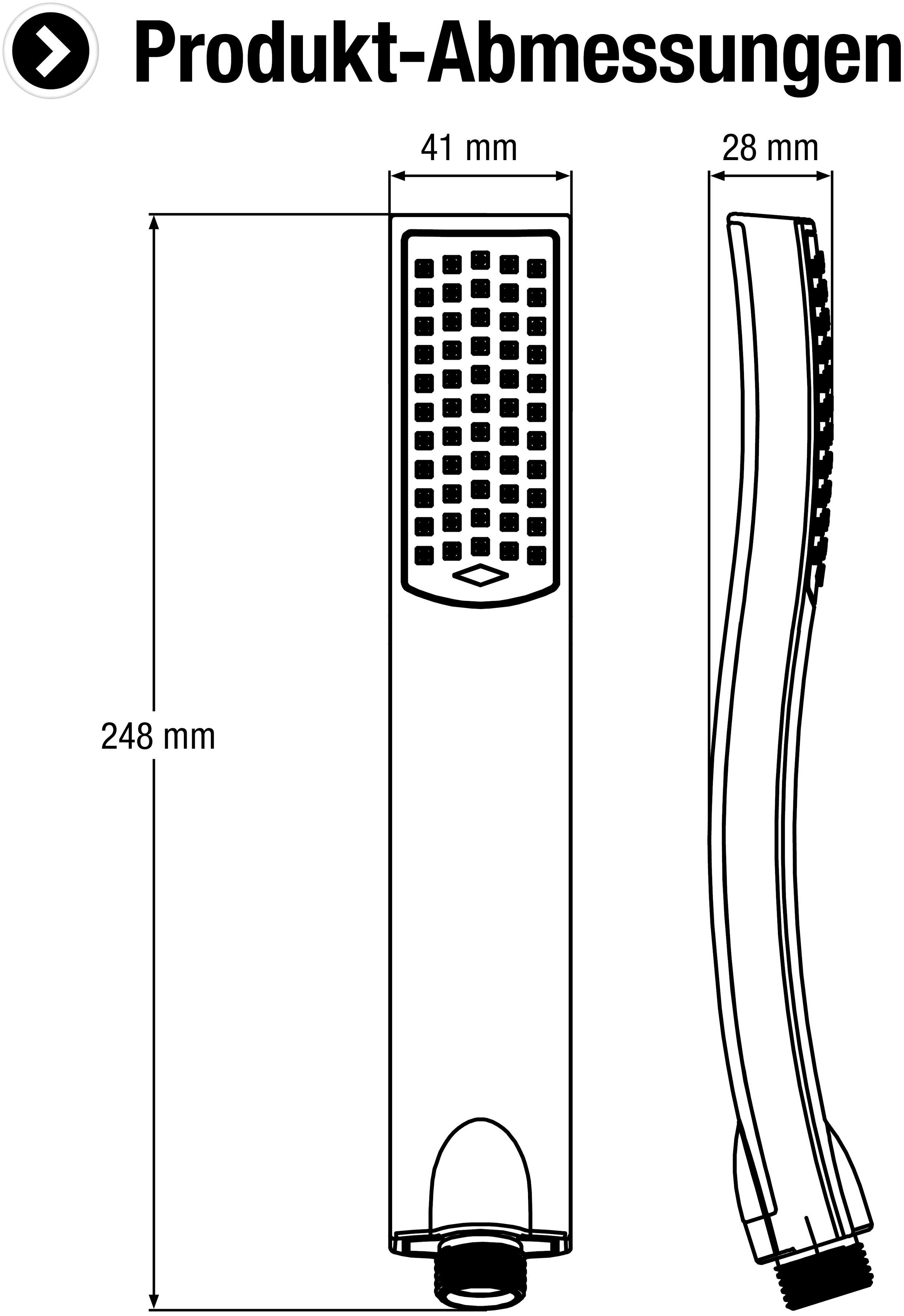 CORNAT Handbrause AMATO, 1 Strahlart